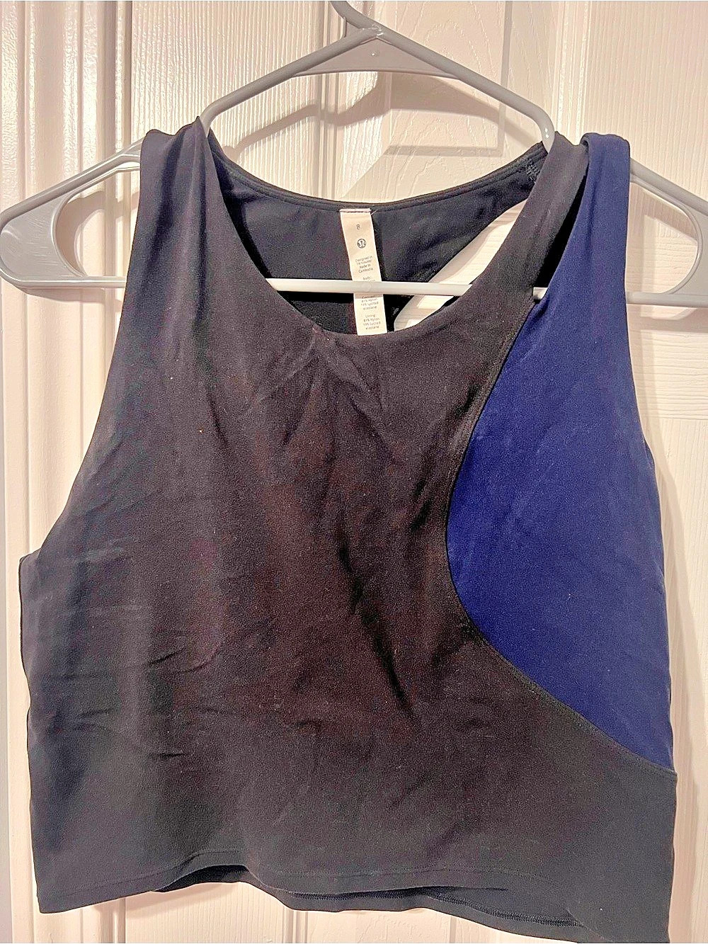 lululemon Align Asymmetrical Tank Top Color Block Tank Top Size 8